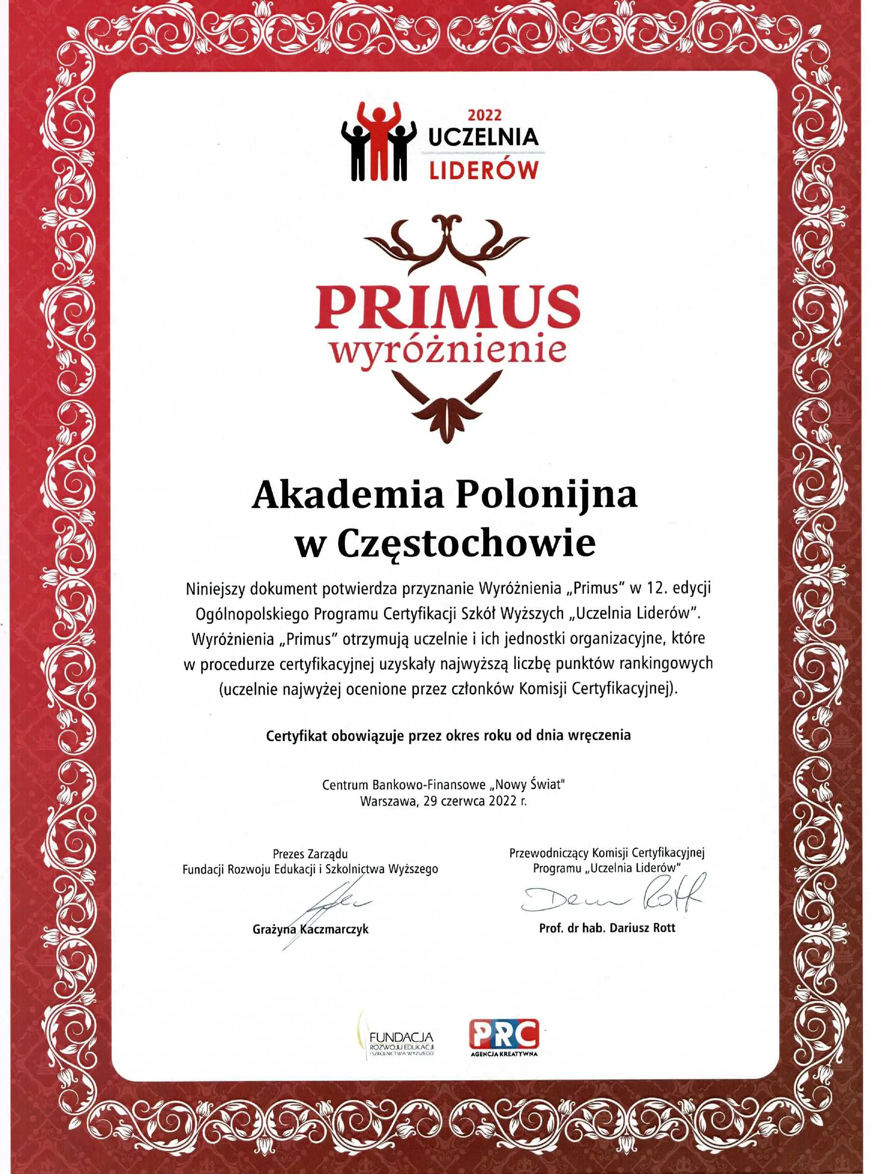 Certyfikat-Uczelnia-liderów-Primus-wyróżnienie_page-0001